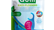 Ata dentara Easy Flossers, 90 bucati, Sunstar Gum