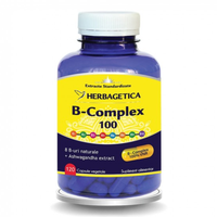 B Complex 100, 120 capsule, Herbagetica - 1