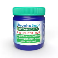 Balsam decongestionant BronhoSept Chest Rub, 57 g, Justin Pharma - 1