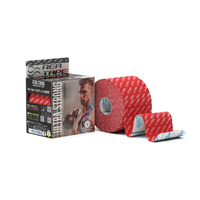 Banda Kinesiologica cu extra adeziv Ultra Strong 5cmx5m, pentru sportivi, Rea Tape - Negru - 1