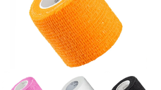 Bandaj elastic autoadeziv Vitammy Autoband, 5 x 450 cm - Roz