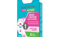Benzi curatare puncte negre Stop Acnee, 8 bucati, Gerovital