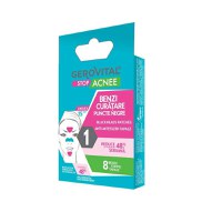 Benzi curatare puncte negre Stop Acnee, 8 bucati, Gerovital - 1