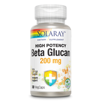 Beta Glucan 200mg Solaray, 30 capsule, Secom - 1