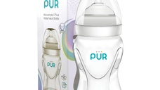 Biberon Advanced cu gura larga, 250ml, PUR