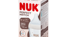 Biberon din sticla Perfect Match, tetina marimea S, 120ml, Nuk