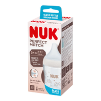 Biberon din sticla Perfect Match, tetina marimea S, 120ml, Nuk - 1