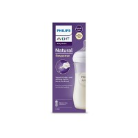Biberon Natural Response, 3 luni +, tetina debit mediu, 330 ml, Philips Avent - 1