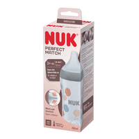 Biberon Perfect Match, tetina marimea M, 3+ luni, 260ml, Nuk - 1