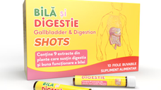 Bila si digestie Shots, 10 fiole, Justin Pharma
