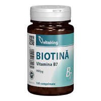 Biotin Vitamina B7, 100 comprimate, Vitaking - 1