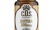 Biotina, Vitamina B7 300 mcg, 100 tablete, COS Laboratories
