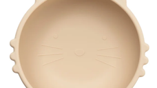 Bol din silicon Kitty I, 6 luni+, Bubble Beige, Appekids