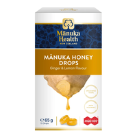 Bomboane cu miere de Manuka MGO 400+ si aroma naturala de Lamaie si Ghmbir, 65 g, Manuka Health - 1