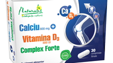 Calciu cu Vitamina D3 Complex Forte, 30 comprimate, Naturalis