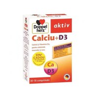 Calciu + D3, 30 + 10 comprimate, Doppelherz - 1