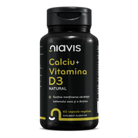 Calciu + Vitamina D3 Natural, 60 capsule, Niavis - 1