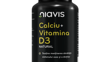 Calciu + Vitamina D3 Natural, 60 capsule, Niavis
