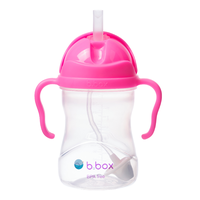 Cana cu pai, 6 luni+, Roz Rodie, 240 ml, B.Box - 1