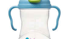 Cana de tranzitie cu cioc, +4l, Albastru/Verde, 240 ml, B.box