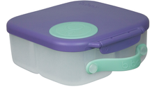 Caserola mini LunchBox compartimentata B.Box, 3 ani+, Mov/Verde