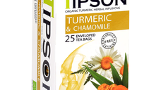 Ceai Eco turmeric & camomile, 25 plicuri, Tipson