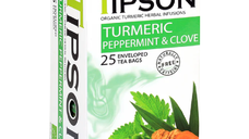 Ceai Eco turmeric & peppermint clove, 25 plicuri, Tipson
