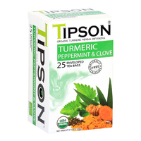 Ceai Eco turmeric & peppermint clove, 25 plicuri, Tipson - 1