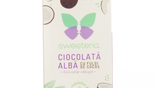 Ciocolata alba cu cocos, 100 g, Sweeteria