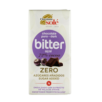 Ciocolata cu 72% cacao si acai indulcita cu stevie, 100 g, Chocolates Sole - 1