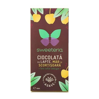 Ciocolata cu lapte, mar si scortisoara 100g, Sweeteria - 1