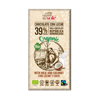 Ciocolata cu lapte si cocos Bio, 100 g, Chocolates Sole - 1