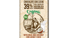 Ciocolata cu lapte si cocos Bio, 100 g, Chocolates Sole