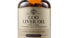 Cod Liver Oil, 100 capsule moi, Solgar
