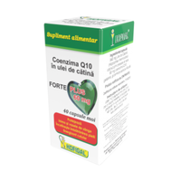 Coenzima Q10 in ulei de catina Forte Plus 60mg, 40 capsule, Hofigal - 1