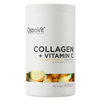 Colagen cu Vitamina C, aroma de ananas, 400g, OstroVit - 1