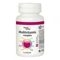 Complex de Multivitamine cu acid folic, 30 comprimate, Dacia Plant - 1