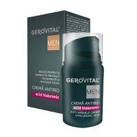 Crema antirid cu acid hialuronic Men, 30 ml, Gerovital - 1