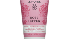 Crema corp cu trandafir si piper, 150 ml, Apivita