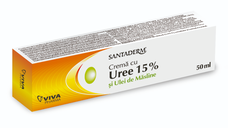 Crema cu uree 15% si ulei de masline Santaderm, 50 ml, Viva Pharma