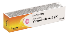 Crema cu vitaminele A, E si C Santaderm, 50 ml, Viva Pharma