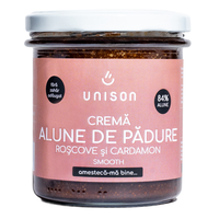 Crema de alune de padure cu roscove, 300g, Unison - 1