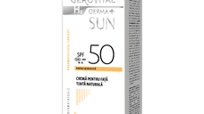Crema pentru fata SPF 50 tenta naturala H3 Derma+ Sun, 50 ml, Gerovital