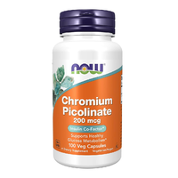 Crom Picolinat, 200 mcg, 100 capsule vegetale, Now Foods - 1