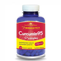 Curcumin 95 C3 complex, 120 capsule, Herbagetica - 1