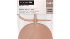 Cutie din silicon pentru suzeta Colour Essence, caramiziu, Suavinex