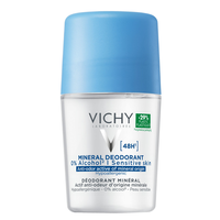 Deodorant roll-on mineral fara saruri de aluminiu 48h, 50 ml, Vichy - 1