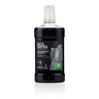 Ecodenta Apa de gura cu carbune cu efect extra albire, 500ml - 1