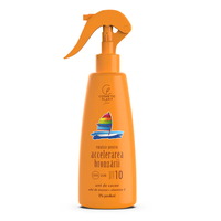 Emulsie pentru accelerarea bronzarii cu unt de cacao, ulei de morcov, SPF 10, 200 ml, Cosmetic Plant - 1