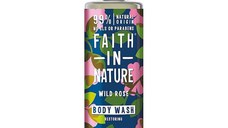 Faith in Nature Gel de dus natural, hidratant cu trandafir salbatic, 400 ml